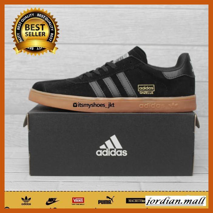 Srekaenspria Giày Thể Thao Adidas Gazelle Màu Đen Chính Hãng Size 40 Cho Nam