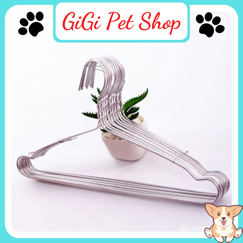 Móc quần áo cho thú cưng chó mèo phụ kiện giá rẻ bằng kim loại thép dẻo nhẹ - GiGi Pet Shop