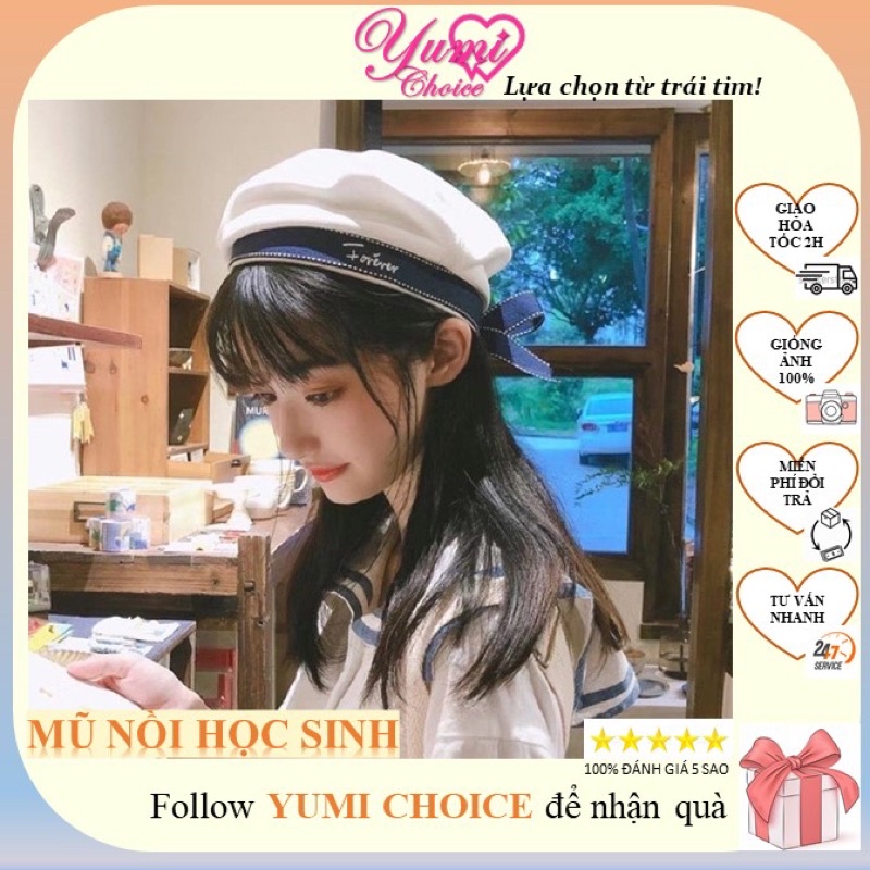 Mũ nồi hải quân thuỷ thủ /FREESHIP/ Mũ nồi đẹp phong cách học sinh Nhật Bản dễ thương