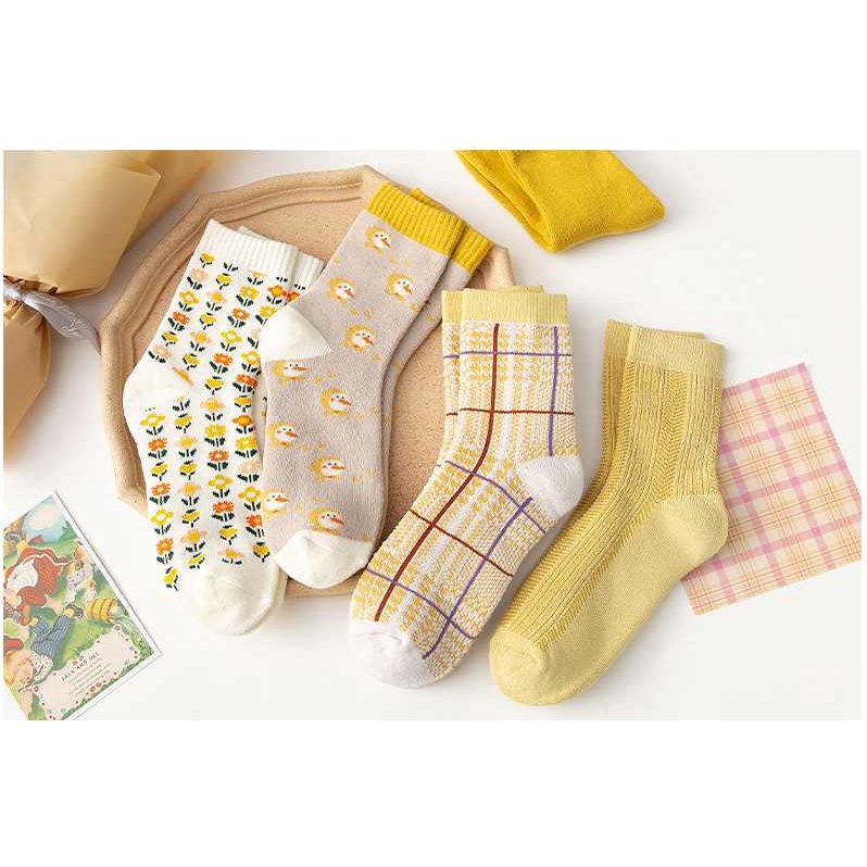 Tất cao cổ chú vịt vàng NOVSET Vớ cao cổ chú vịt cao cấp mẫu mới 2021 [ MÃ A804 ]