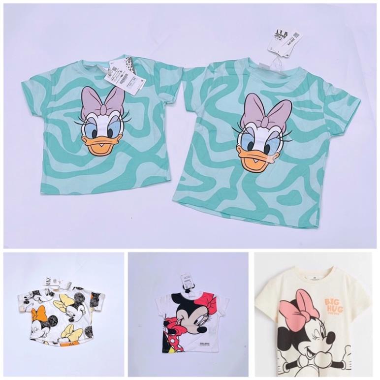 Áo phông cotton hoạt hình bé gái , trai vợt sale