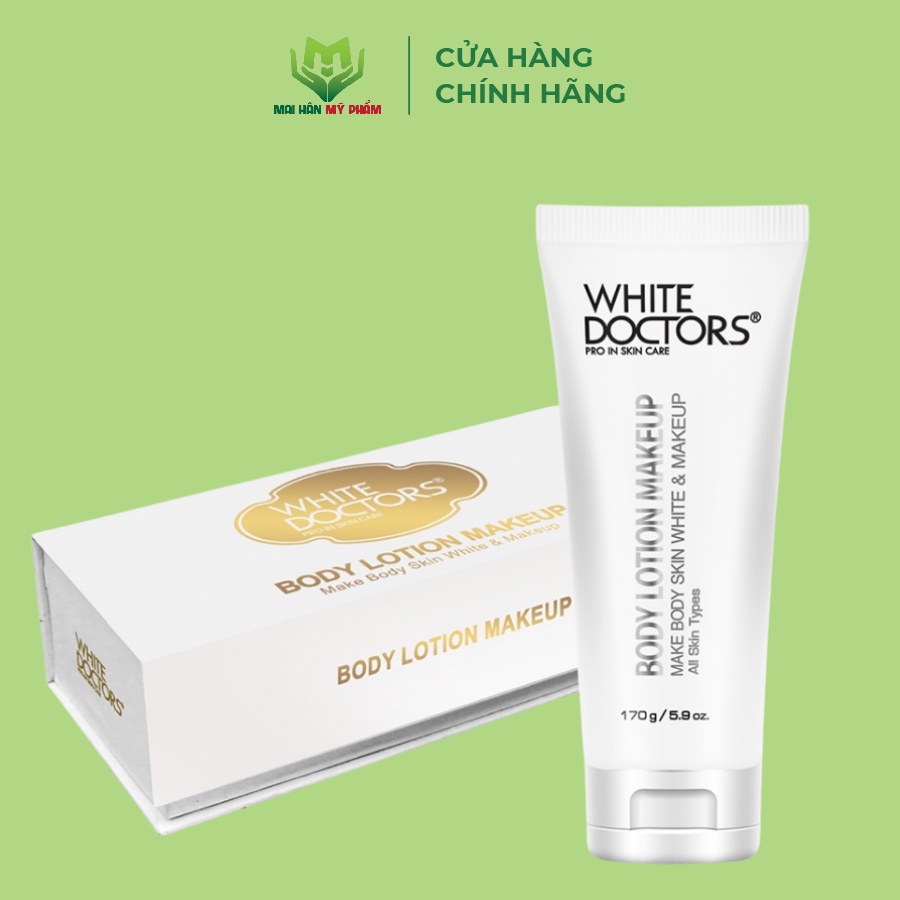 Kem dưỡng thể chống nắng trang điểm, trắng da White Doctors Body Lotion Makeup 170g