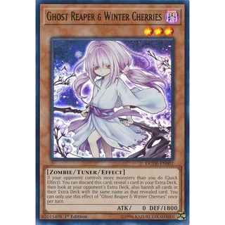 [ Zare Yugioh ] Lá bài thẻ bài DUDE-EN002 - Ghost Reaper & Winter Cherries - Ultra Rare