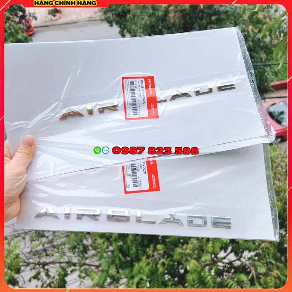💥 Tem chữ nổi  AIR BLADE 2020 - 2021 - 2022 - 2023, Logo Chữ AB Dán Xe 160/125   💥