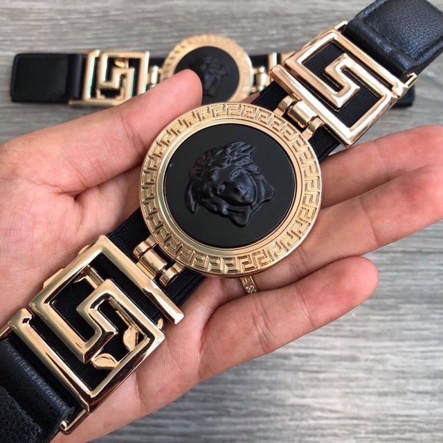 Belt Versace đen( Bảng 3cm)