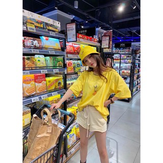 ( ẢNH THẬT ) Áo phông in hình dáng rộng dấu quần - Áo phông rộng dáng oversize