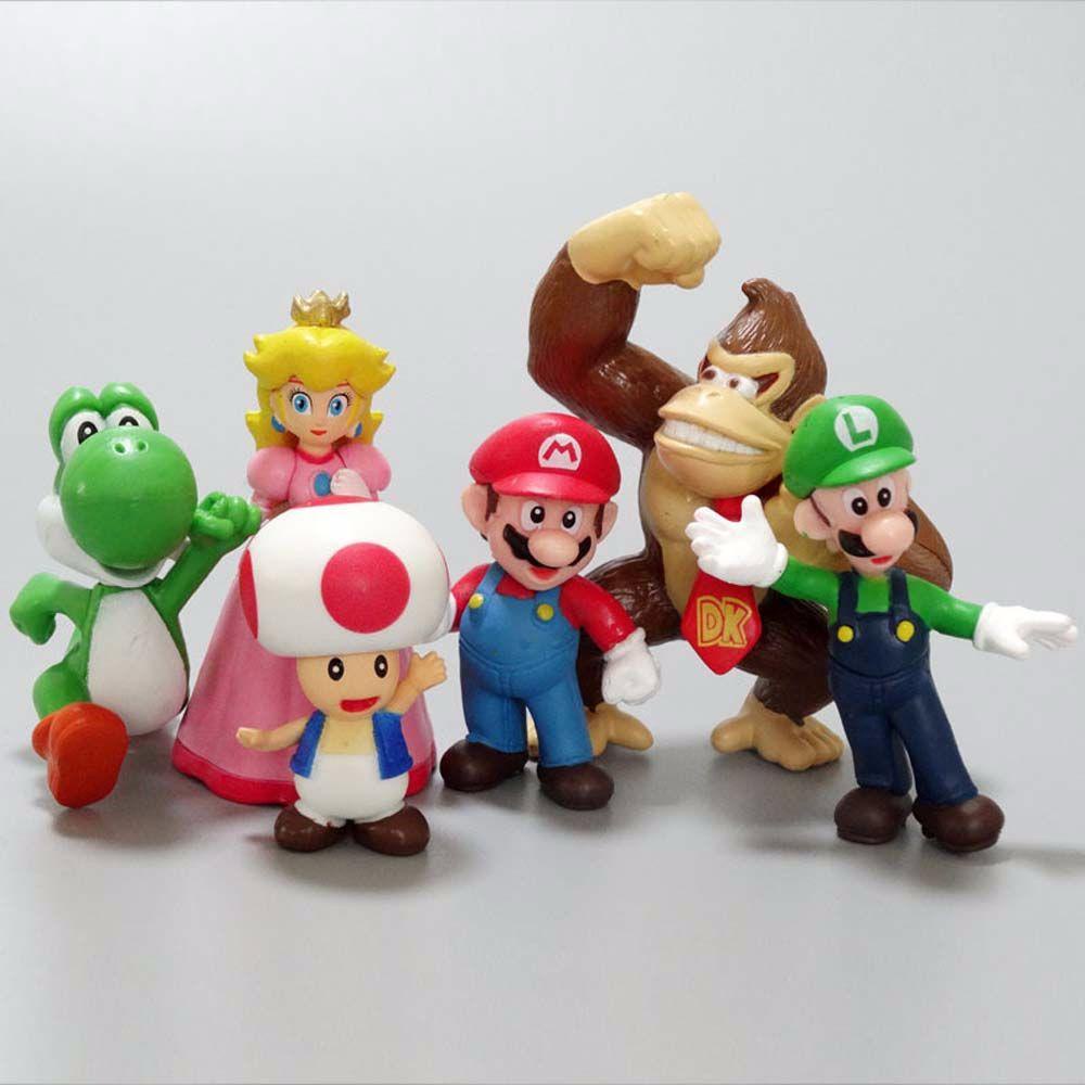 Mô Hình Nhân Vật Super Mario Bros Để Bàn Trang Trí Bằng PVC