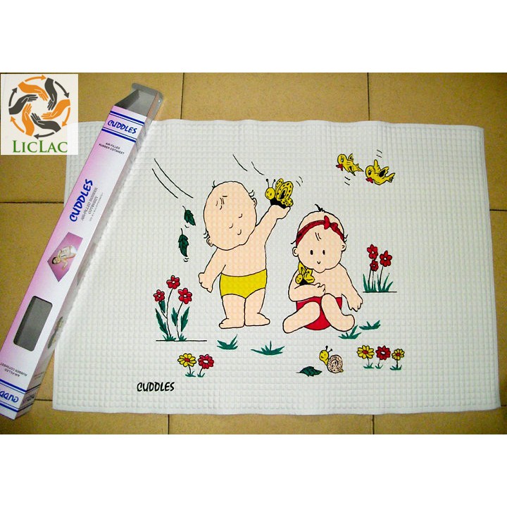 Tấm Lót Cao Su Chống Thấm Cho Bé Cuddles ( 60x90cm ) Loại Tốt Đạt Chuẩn Chất Lượng - Nệm Cao Su - Nệm Nước cho bé