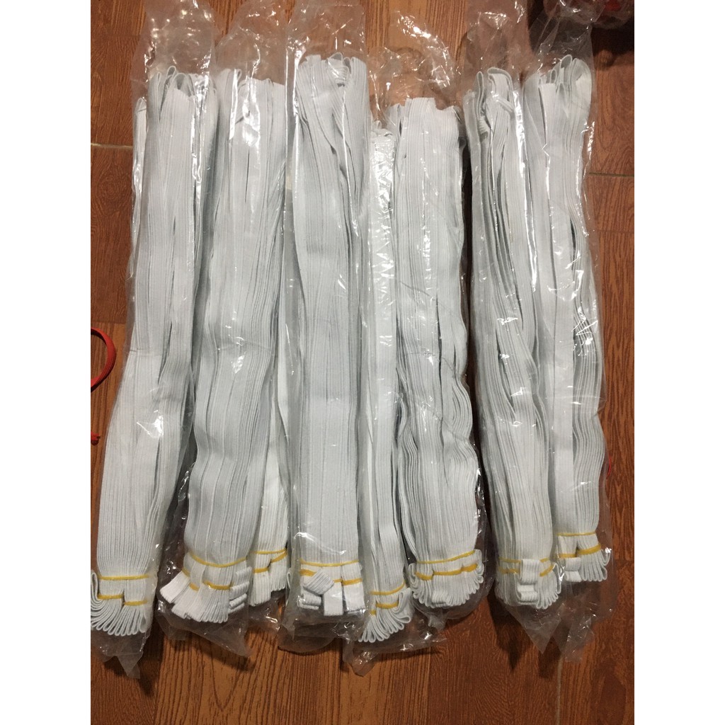 Chun trắng xịn, chun quần 28m (Loại 5 túm )