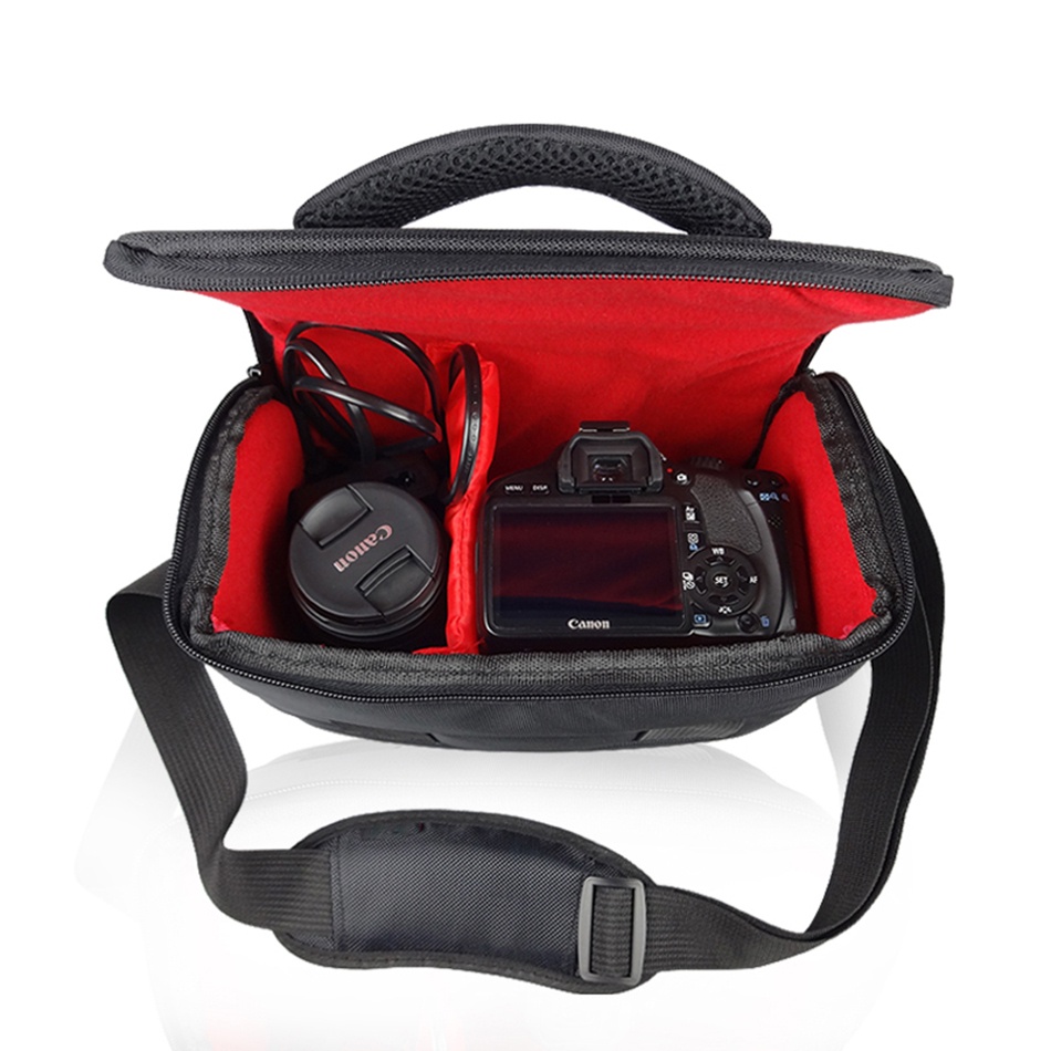 Túi vuông đựng máy ảnh Canon EOS - Logo ESO đỏ
