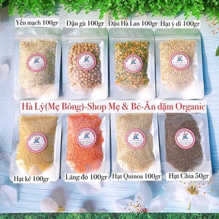 [Organic 100%] Tách lẻ các loại hạt hữu cơ cho bé ăn dặm 6m+