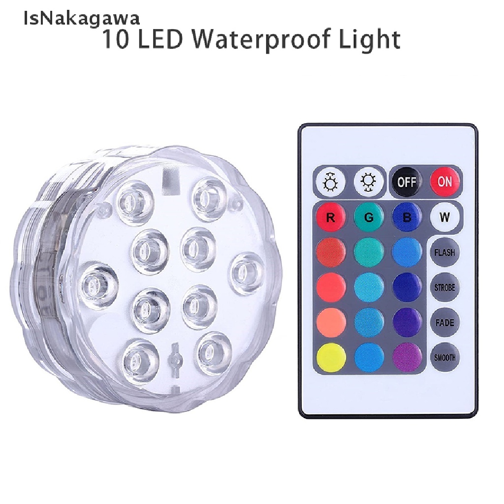 Đèn dưới nước 10 bóng Led RGB 16 màu điều khiển từ xa