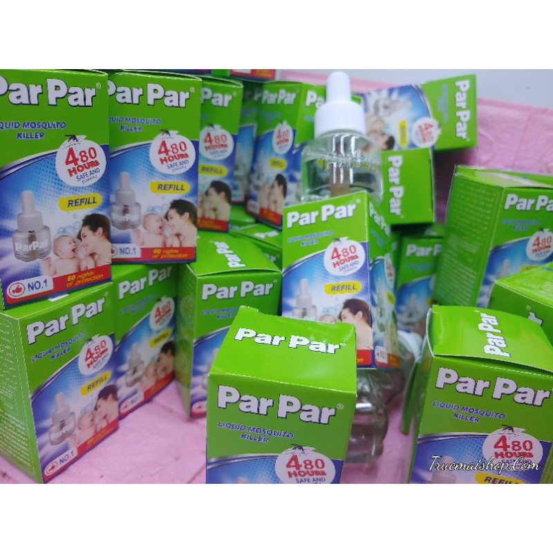 Tinh dầu đuổi muỗi parpar loại 480h màu xanh