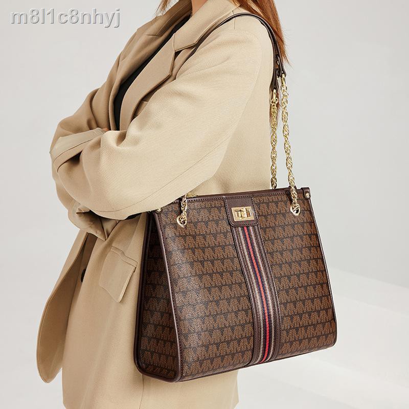 túi tote retro cho nữ 2021 da mới tất cả các kết hợp đeo chéo thời trang in vai đơn