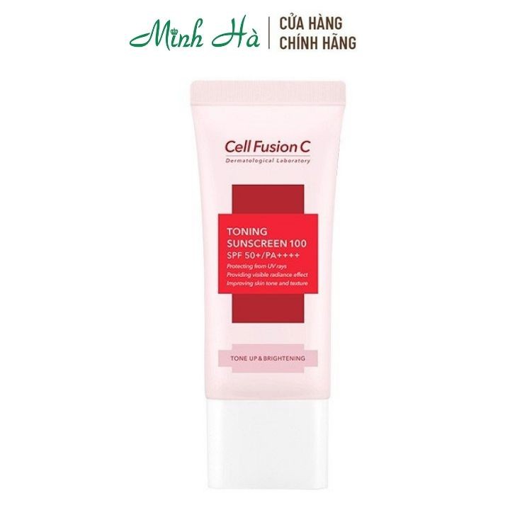 Kem chống nắng Cell Fusion C Toning Sunscreen 100 SPF 50+ PA++++ Tone Up & Brightening 50ml
