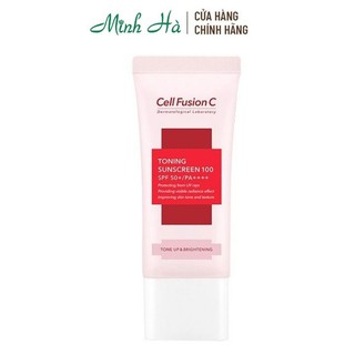 Kem chống nắng Cell Fusion C Toning Sunscreen 100 SPF 50+ PA++++ Tone Up & Brightening 50ml
