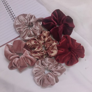 Scrunchies nhung độc đáo ❤️🍷
