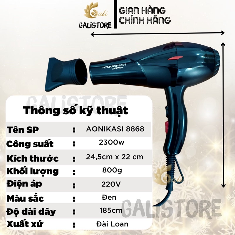 Máy sấy công suất lớn 2300w hàng chuẩn salon (ảnh thật)