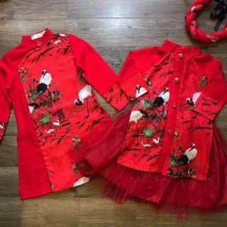 Combo ao dai cach tan quan yem