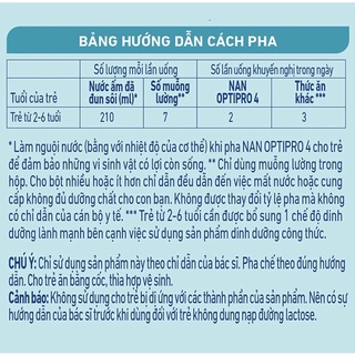 sữa bột nestle nan optipro 4 (900g) (hộp móp nhẹ nhưng không ảnh hưởng chất lượng sữa)