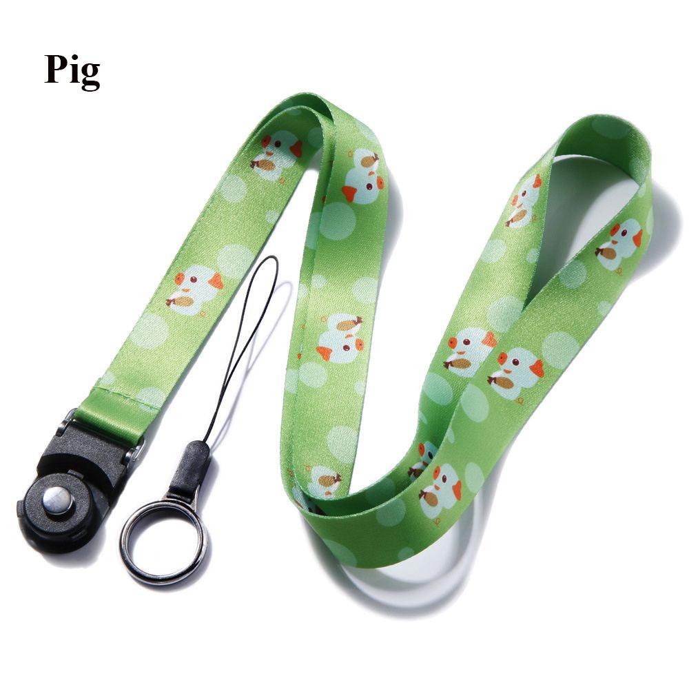 Dây Đeo Cổ Họa Tiết Hoạt Hình Dễ Thương Để Gắn Điện Thoại Tiện Dụng Giá Đỡ