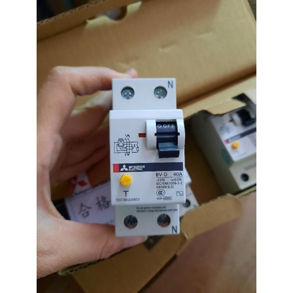 Aptomat Chống Giật Mishubishi 1 Pha 40A