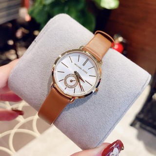 Đồng hồ nữ Michael Kors MK2734 Pettie Portia - Máy Pin - Dây da - Kính khoáng cứng