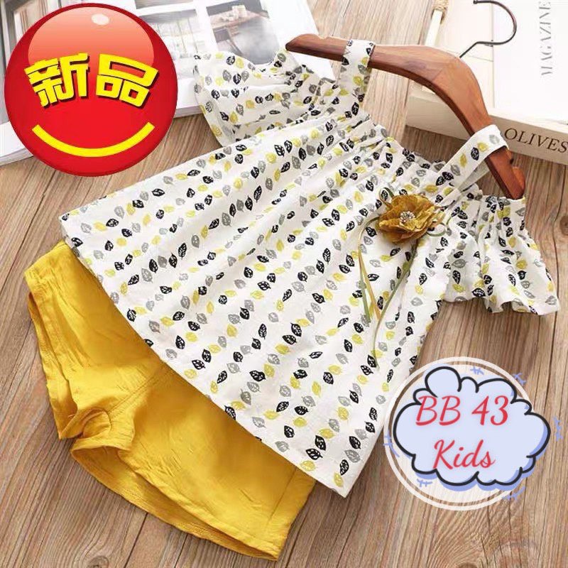 Set Bộ Đũi Ngắn Tay Cho Bé Gái (8-20kg ) BB43