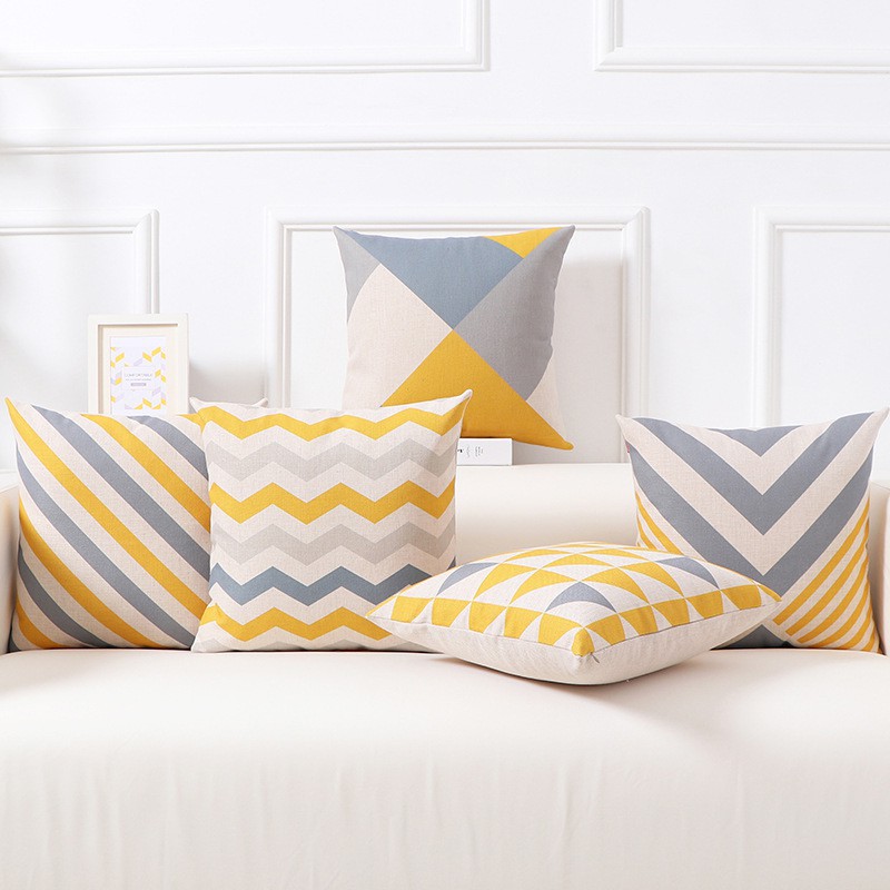 Vỏ gối vải lanh trang trí ghế sofa họa tiết sáng tạo | BigBuy360 - bigbuy360.vn