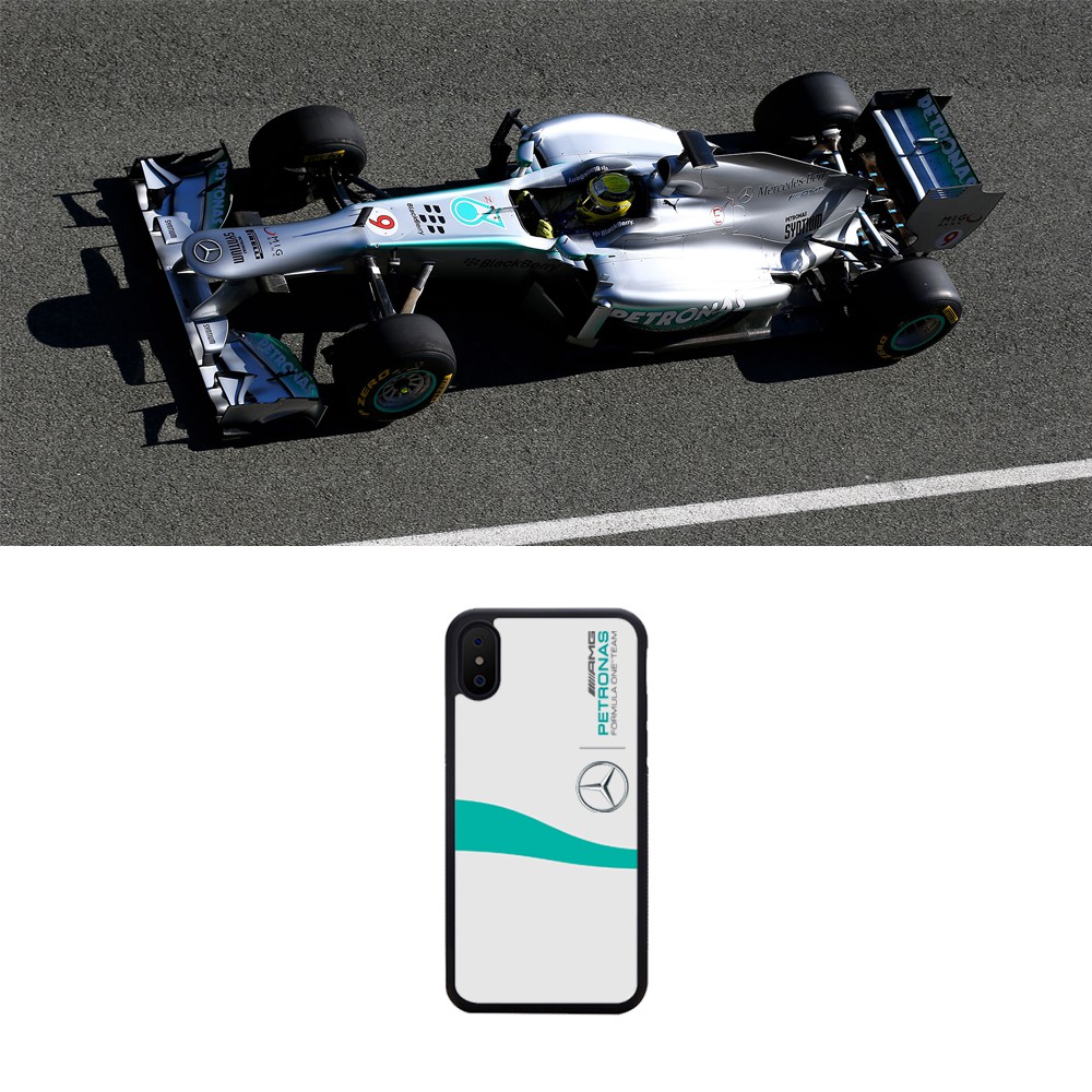 Ốp Lưng Điện Thoại In Logo Xe Hơi Amg Team Lewis Hamilton