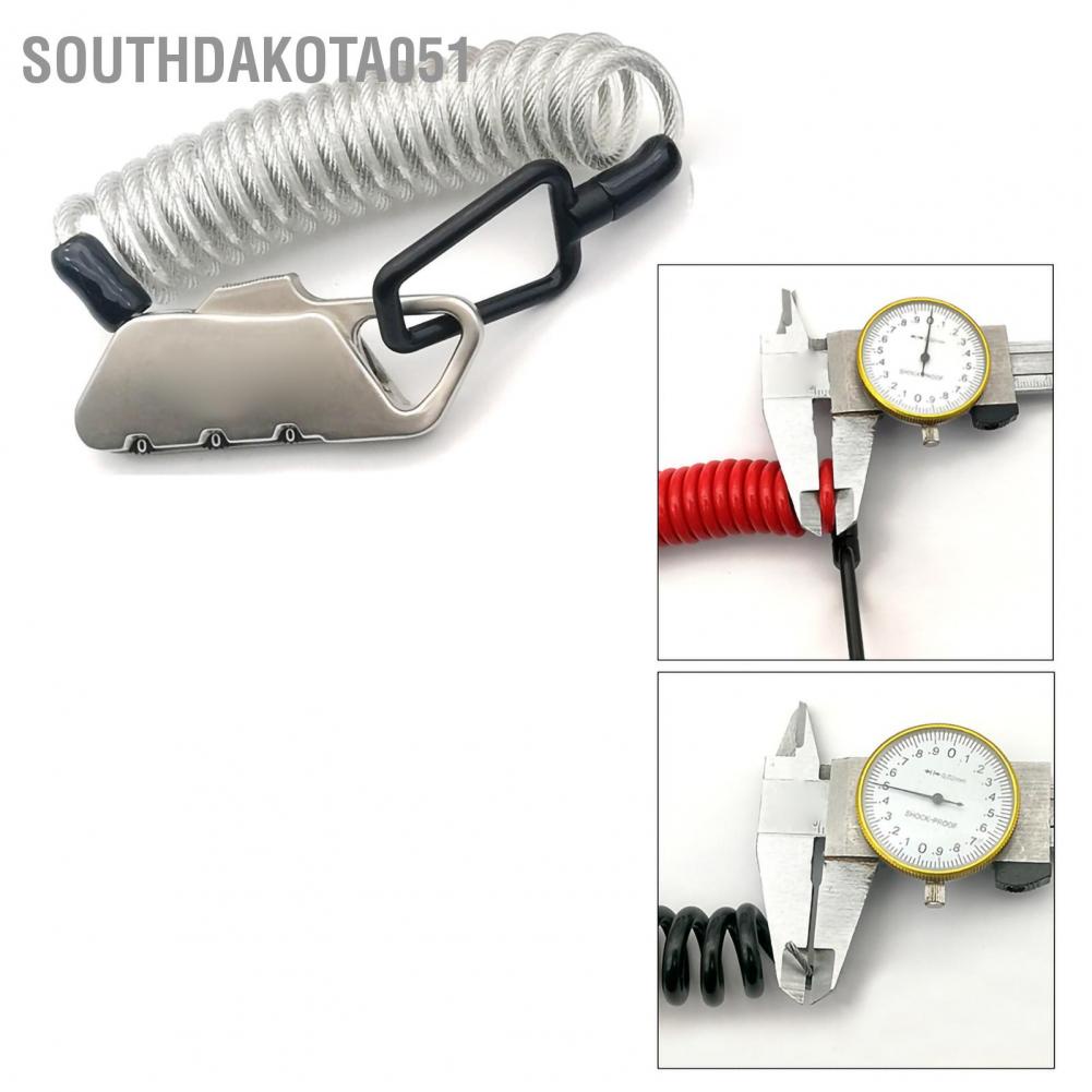 Dây Cáp Khóa Mũ Bảo Hiểm Xe Đạp, Hành Lý K2N Có Thể Thay Đổi Mật Khẩu