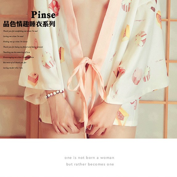 FridayStore Áo ngủ ngắn Cao Cấp dạng choàng Siêu dễ thương L115 | BigBuy360 - bigbuy360.vn