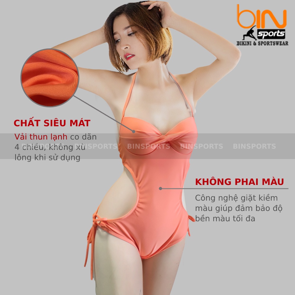 Bộ Bơi Nữ Một Mảnh Khoét Eo Nhiều Màu Freesize Bin Sports BHV056