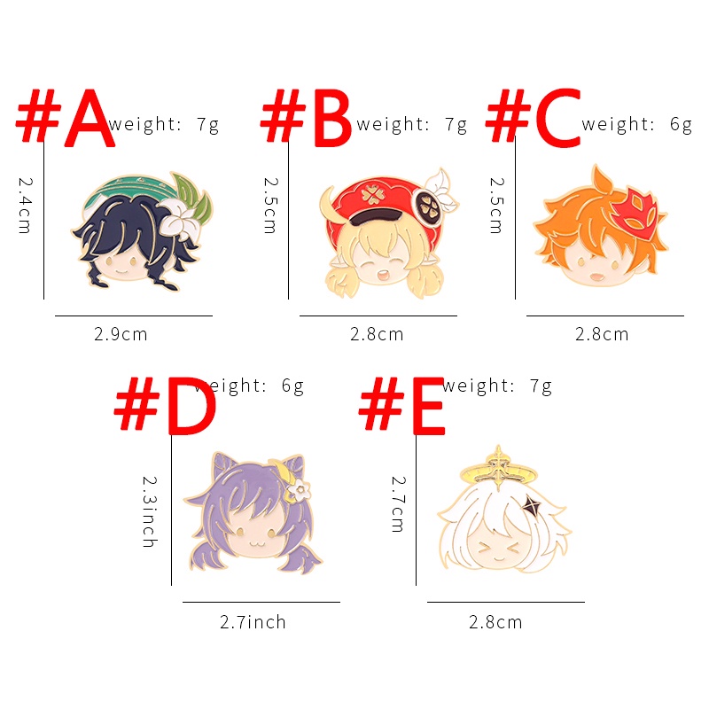 Ghim Cài Áo Tráng Men Họa Tiết Hoạt Hình Anime Dễ Thương 5 Kiểu Lựa Chọn Làm Quà Tặng Cho Fan Hâm Mộ