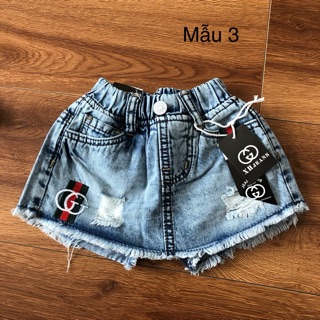 Chân váy jean bé gái có quần