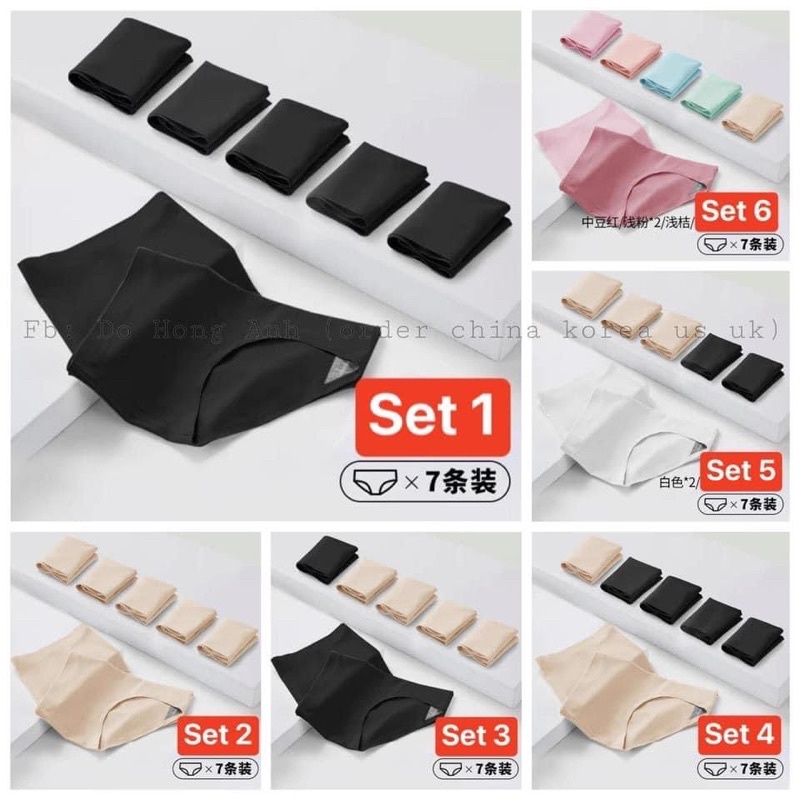 Set 7 chíp lụa băng kháng khuẩn