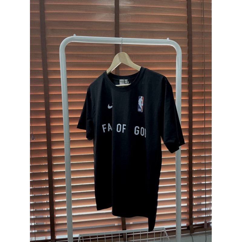 Áo thun tay lỡ Fear of god in ngực, áo thun nam nữ unisex