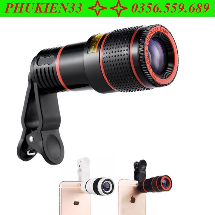 Ống kính zoom 8x cho điện thoại - Ống nhòm - Lens 8X