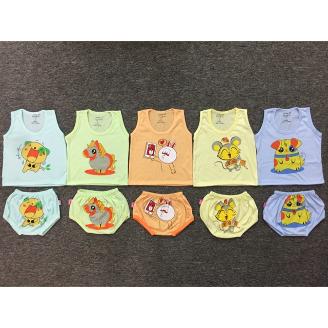 Set 5 bộ ba lỗ bé trai/gái