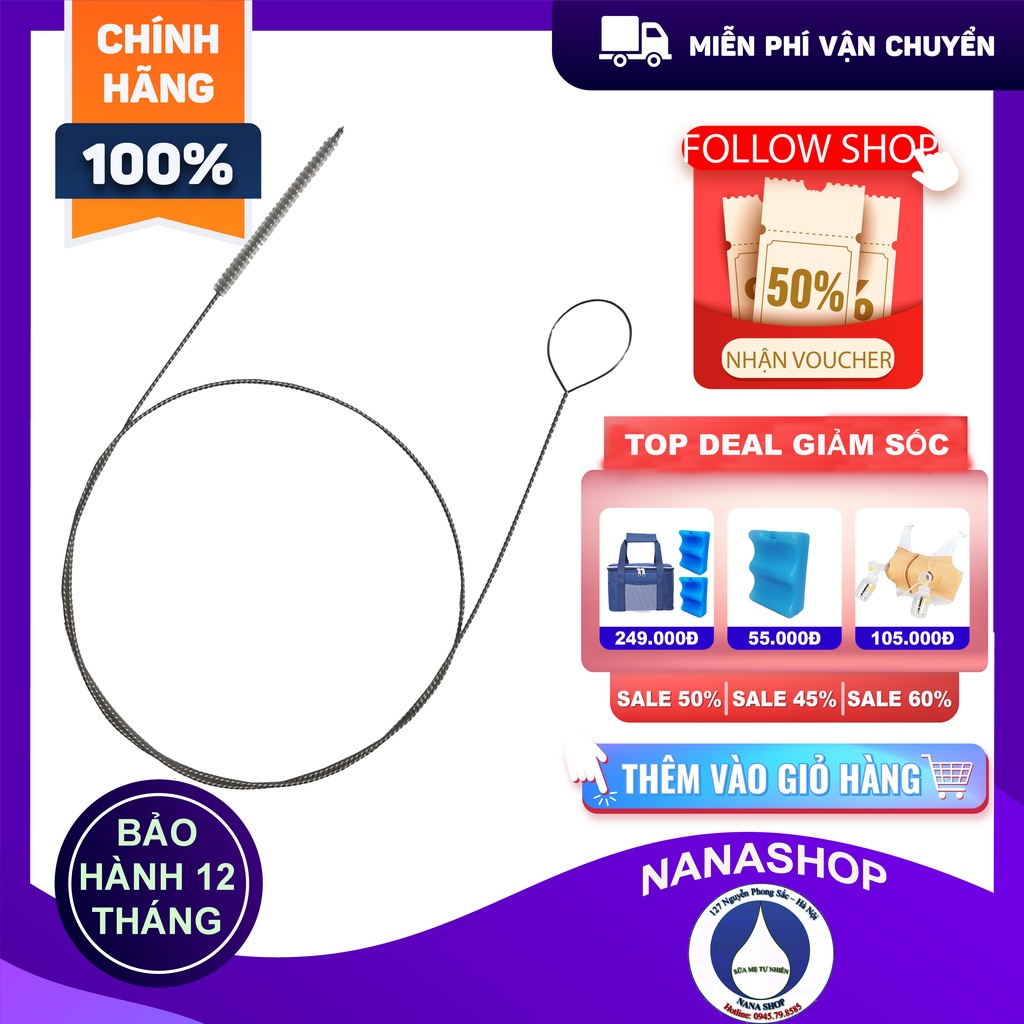 Cọ rửa dây ống hơi hút sữa Bigmom made in VN dành cho tất cả các loại máy hút sữa độ dài 80cm