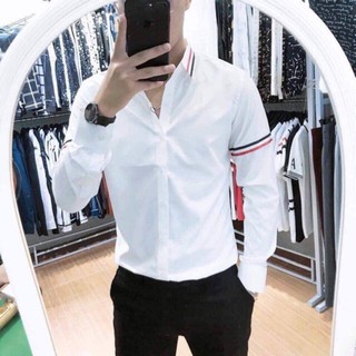Áo Sơ Mi Nam Dài Tay Trắng BBR TAHISM020 Phối Màu Đặc Sắc Trẻ Trung Năng Động. | BigBuy360 - bigbuy360.vn