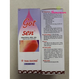 Gót sen kem bôi da nứt nẻ