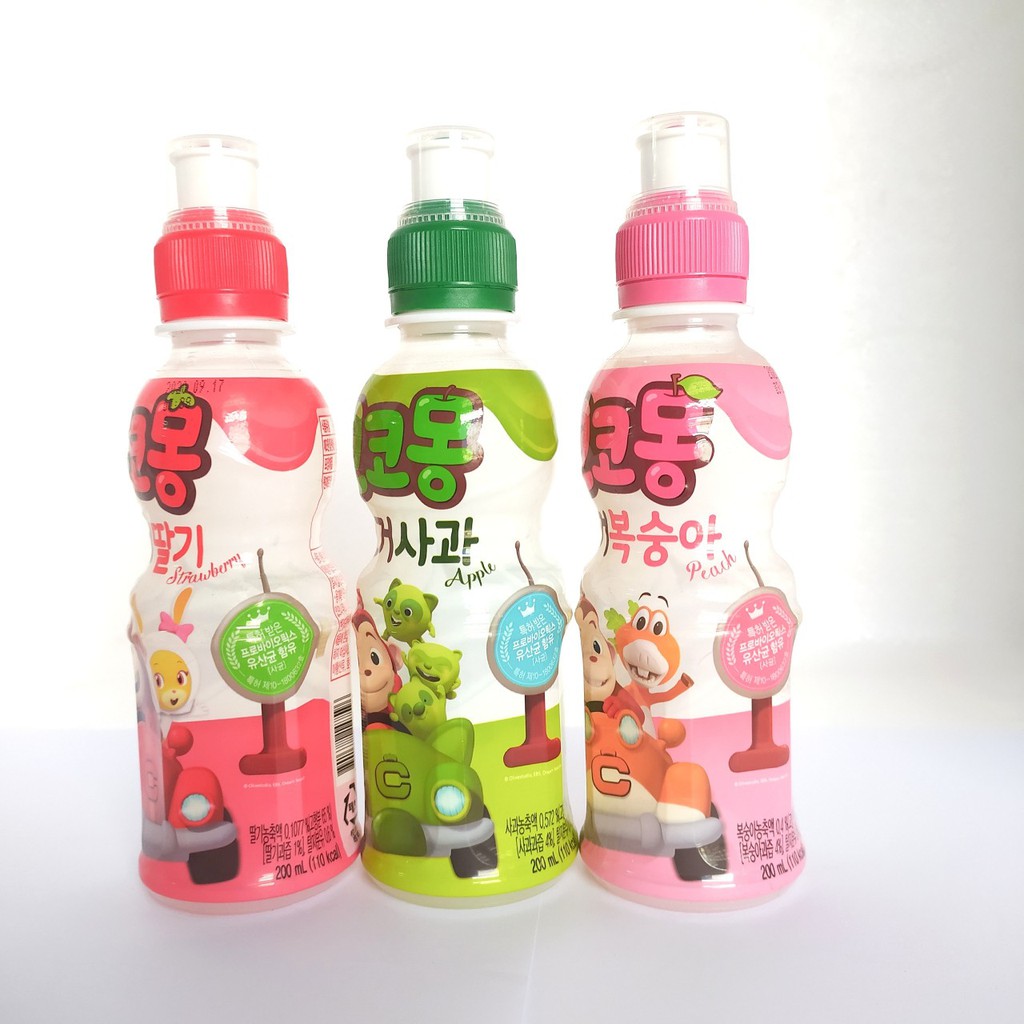 Nước Sữa Trái Cây Vị Hoa Quả Woongjin Hàn Quốc 200ml [Hàng Nhập Khẩu] | Thế Giới Skin Care