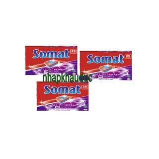 Viên rửa bát Somat All in 1( lốc 3 hộp) 75 viên dành cho máy rửa bát Đức, Nhật