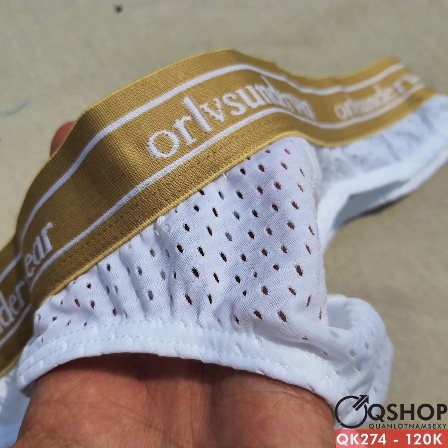 [SALE] SIZE XL - Quần lót lọt khe nam thun lưới lỗ QSHOP QK274