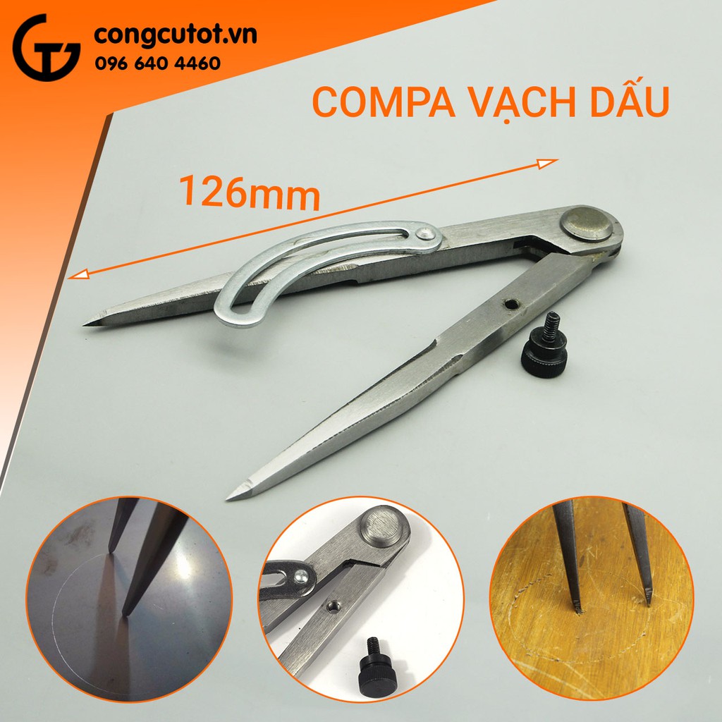 Compa vạch dấu chuyên chế tác đồ gỗ