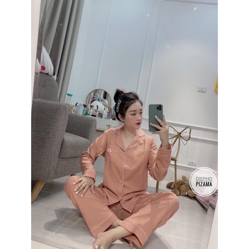 BỘ PIZAMA NHUNG TĂM TRƠN 6 MÀU | BigBuy360 - bigbuy360.vn