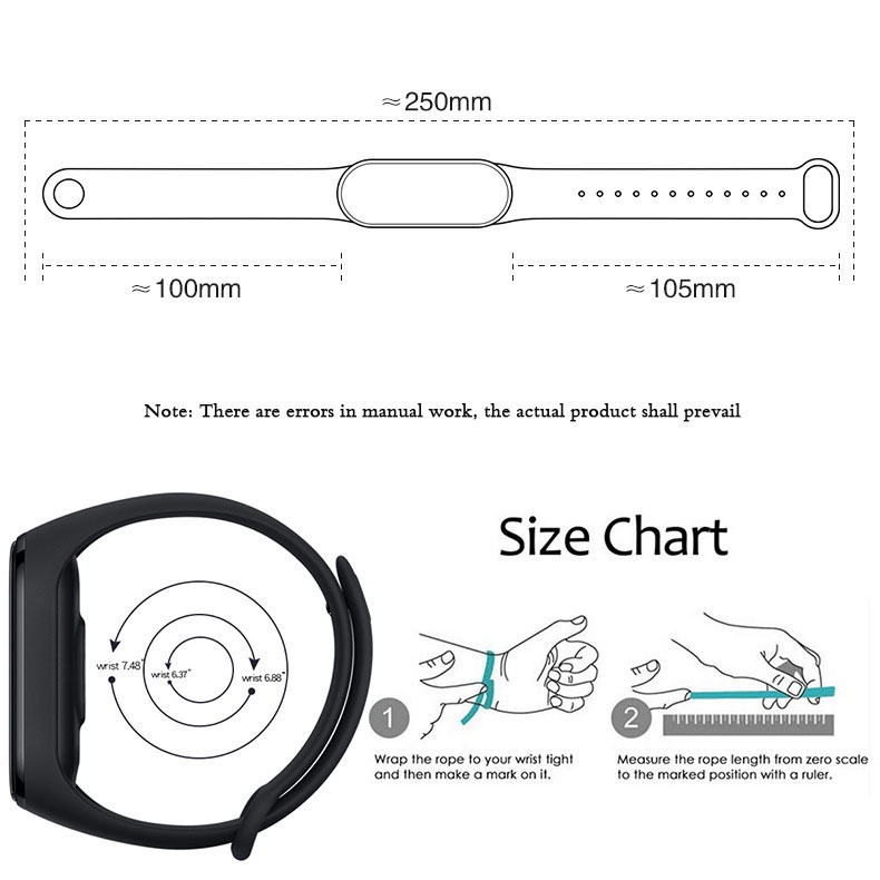 Dây đeo silicon thời trang thể thao năng động cho Xiaomi Mi Band 6 5 4 3 ywVt