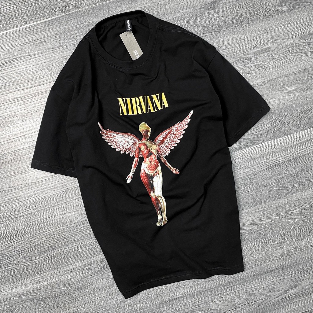 Áo thun tay lỡ Nirvana IN UTERO , T Shirt nam nữ unisex , MSW Town | BigBuy360 - bigbuy360.vn