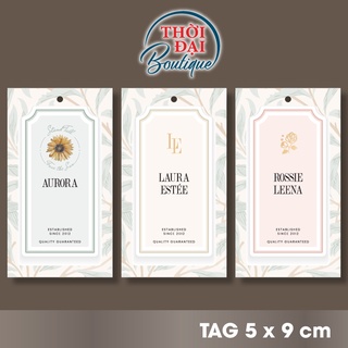 100c - Tag nhãn treo giấy Thời Trang Pastel (5x9cm) - nhiều mẫu
